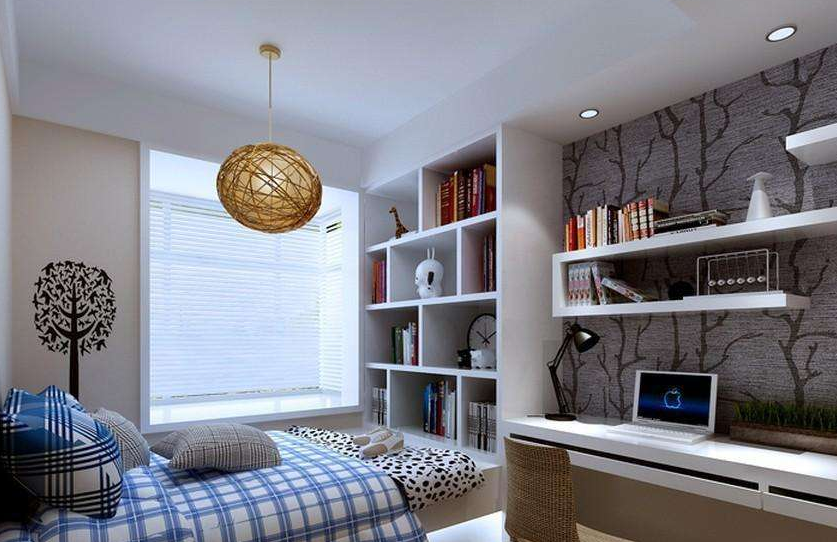 书房连卧室装修效果图图片